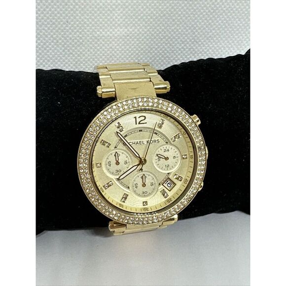 Michael Kors Parker MK5354 Women\'s Gold Stainless Steel Analog Dial Watch NUL7 main image 11